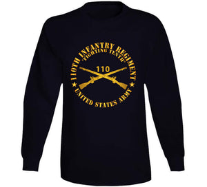 Army - 110th Infantry Regiment - Fighting Tenth - Br  X 300 T Shirt