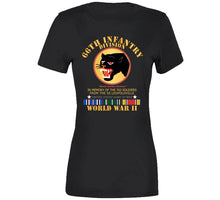 Load image into Gallery viewer, Army - 66th Infantry Div - Black Panther Div - Wwii W Ss Leopoldville W Eu Svc Long Sleeve T Shirt
