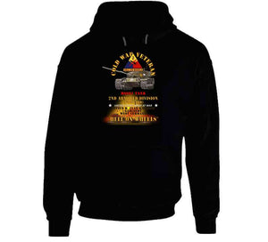 Army - Cold War Vet -  2nd Armored Division  - Garlstedt, Germany - M60a1 Tank  - Hell On Wheels W Fire X 300 Long Sleeve T Shirt