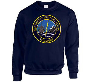 Navy - Uss Mount Whitney (lcc20) - Vox Maris Wo Txt X 300 Long Sleeve T Shirt