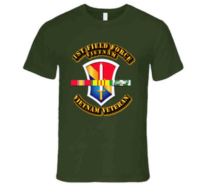 Army -  1st Field Force w SVC Ribbons T Shirt