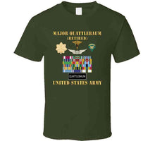 Load image into Gallery viewer, Maj Quattlebaum Retired W Ribbons T Shirt
