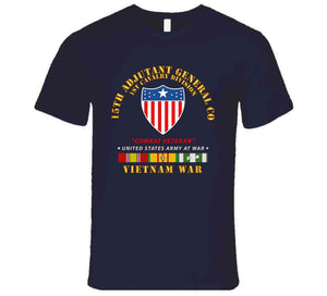 Army - 15th Ag Co - 1st Cavalry Div - Vietnam Veteran W Vn Svc T Shirt