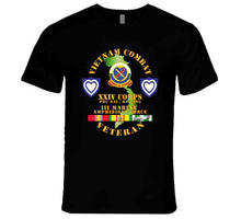 Load image into Gallery viewer, Army - Vietnam Combat Veteran W Xxiv Corps T Shirt
