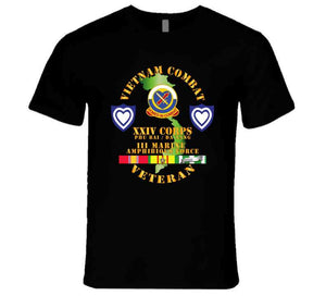 Army - Vietnam Combat Veteran W Xxiv Corps T Shirt