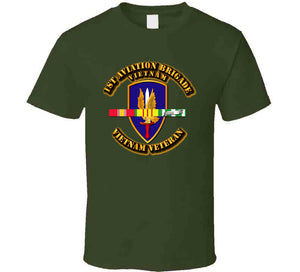 1st Aviation Brigade with Vietnam Service Ribbon - T Shirt, Hoodie, and Premium