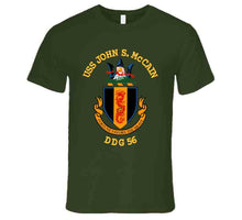 Load image into Gallery viewer, Navy - Uss John S. Mccain (ddg-56) Wo Bakgrd T Shirt
