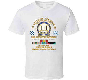 Army - 1st Battalion, 7th Infantry - 3rd Infantry Div - Battle Medina Ridge - Desert Storm Veteran X 300 T Shirt