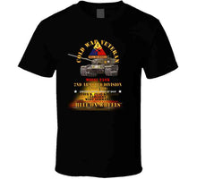 Load image into Gallery viewer, Army - Cold War Vet -  2nd Armored Division  - Garlstedt, Germany - M60a1 Tank  - Hell On Wheels W Fire X 300 Long Sleeve T Shirt
