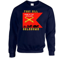 Load image into Gallery viewer, Army - Fort Sill, Home Of Artillery Guidon W Cassion - Black X 300 T Shirt
