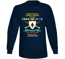 Load image into Gallery viewer, Army - 26th Infantry Regiment - Dui W Br - Ribbon - Top - 1st Bn W Bosnia - Kosovo Svc  X 300 T Shirt
