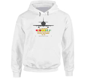 Navy - A-4 Skyhawk, United States Navy Attack Squadron, (VA-76) with Vietnam War Service Ribbons - T Shirt, Long Sleeve, Premium and Hoodie