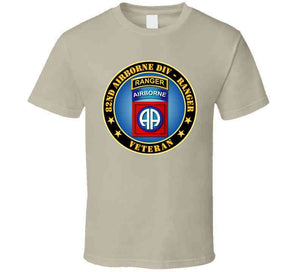 Army - 82nd Airborne Div - Ranger Veteran T-shirt