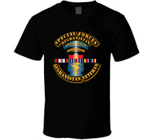 Load image into Gallery viewer, Army - Special Forces w Afghan SVC Ribbons T Shirt

