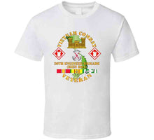 Load image into Gallery viewer, Army - Vietnam Combat Veteran W 20th Engineer Brigade  Ssi T Shirt
