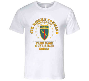 Army - 4th Missile Command - Camp Page - K-47 Air Base - Chuncheon, Korea X 300 T Shirt