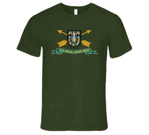 Army - 12th Special Forces Group - Flash W Br - Ribbon X 300 T Shirt