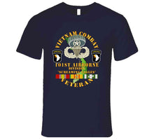 Load image into Gallery viewer, Army - Vietnam Combat Veteran W 101st Airborne Div W Jm - V1 X 300 T Shirt
