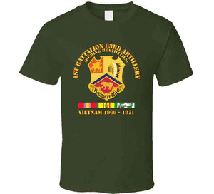 Army - 1st Bn 83rd Artillery - Vietnam 1966 - 1971 W Vn Svc T Shirt