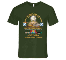 Load image into Gallery viewer, Army - 1st Battalion, 7th Infantry - 3rd Id - Battle Medina Ridge W M1 - M2 - Desert Storm Veteran X 300 T Shirt
