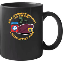 Load image into Gallery viewer, Army - 82nd Airborne Div - Beret - Mass Tac - Maroon  - 504th Infantry Regiment Long Sleeve T Shirt
