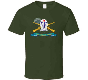 Army - 173rd Airborne Brigade With Jumper - Dui  W Inf Br - Ribbon X 300 T Shirt