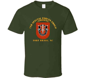 Army - 7th Special Forces Group W Flash - Fbnc T Shirt