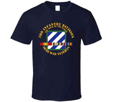 Load image into Gallery viewer, Army - 3rd Id - Iraq Vet  - The Rock Of The Marne W Svc Ribbons T Shirt
