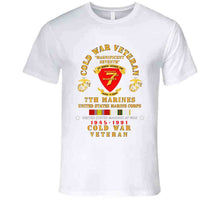Load image into Gallery viewer, Usmc - Cold War Vet - 7th Marines W Cold Svc X 300 T Shirt
