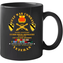 Load image into Gallery viewer, Army - Gulf War Combat Vet W  A Btry 333rd Far - 1st Cav Div W Gulf Svc T Shirt
