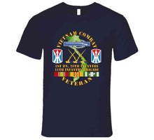 Load image into Gallery viewer, Army - Vietnam Combat Vet - Cib - Dui W 1st Bn 20th Inf - 11th Inf Bde Ssi T Shirt
