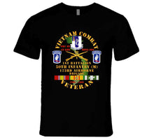 Load image into Gallery viewer, Army - Vietnam Combat Veteran W 1st Bn - 50th Inf - 173rd Airborne Bde 1968-69 W Vn Svc T Shirt
