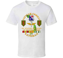 Load image into Gallery viewer, Army - Vietnam Combat Veteran, 1st Aviation Battalion, 1st Infantry Division, SSl Classic T Shirt
