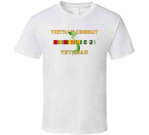 Army - Vietnam Combat Veteran W Vn Svc T Shirt