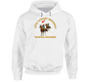 Army - 10th Cavalry Regiment W Cavalrymen - Buffalo Soldiers V1 Hoodie