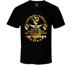 Army - Vietnam Combat Veteran - Medevac - Door Gunner W 1st Cav Div W Vn Svc Long Sleeve T Shirt