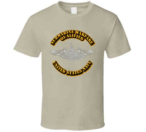 Navy - Submarine Badge - Silver T Shirt