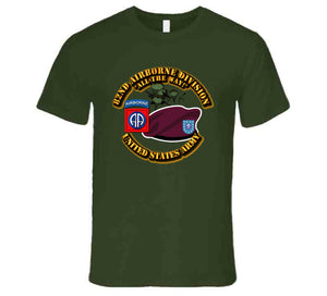 82nd Airborne Div - Beret - Mass Tac - Maroon T Shirt