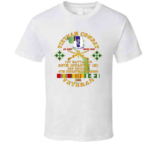 Load image into Gallery viewer, Army - Vietnam Combat Veteran W 1st Bn - 50th Inf - 3rd Bde 4th Inf Div 1968 W Vn Svc T Shirt
