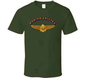 Emblem - Navy - Marine Aviator T Shirt