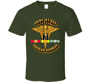 Army - Army Nurse W Vietnam Svc Ribbons T Shirt