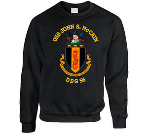 Navy - Uss John S. Mccain (ddg-56) Wo Bakgrd T Shirt