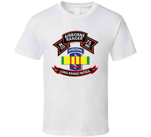 N Co 75th Ranger - 173rd Airborne Brigade - VN Ribbon - LRSD T Shirt