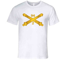 Load image into Gallery viewer, Army - 2nd Bn, 94th Field Artillery Regiment - Arty Br Wo Txt Ladies T Shirt
