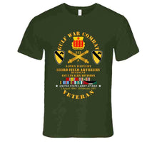 Load image into Gallery viewer, Army - Gulf War Combat Vet W  A Btry 333rd Far - 1st Cav Div W Gulf Svc T Shirt
