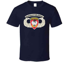 Load image into Gallery viewer, Army - Airborne Badge - 555th Parachute Infantry Bn - Ssi W  Buffalo Soldiers Tab X 300 T Shirt
