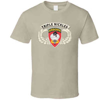 Load image into Gallery viewer, Army - Airborne Badge - 555th Parachute Infantry Bn - Ssi W  Triple Nickles Tab X 300 T Shirt
