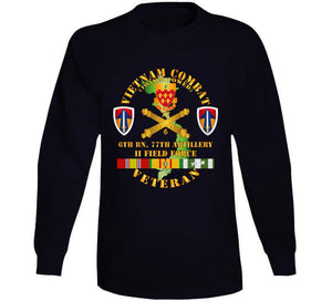 Army - Vietnam Combat Veteran W 6th Bn 77th Artillery Dui - Ii Field Force W Vn Svc Hoodie