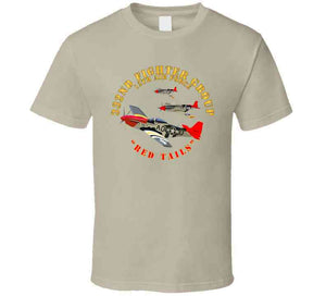 Army - Aac - 332nd Fighter Group - 12th Af - Red Tails T Shirt