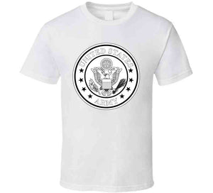 Emblem - United States Army - Blk Stars - Bw X 300 T Shirt